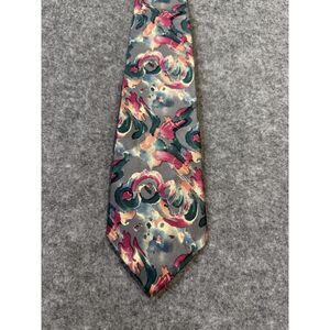 JT Beckett Mens Dress Tie Floral Italian‎ Silk